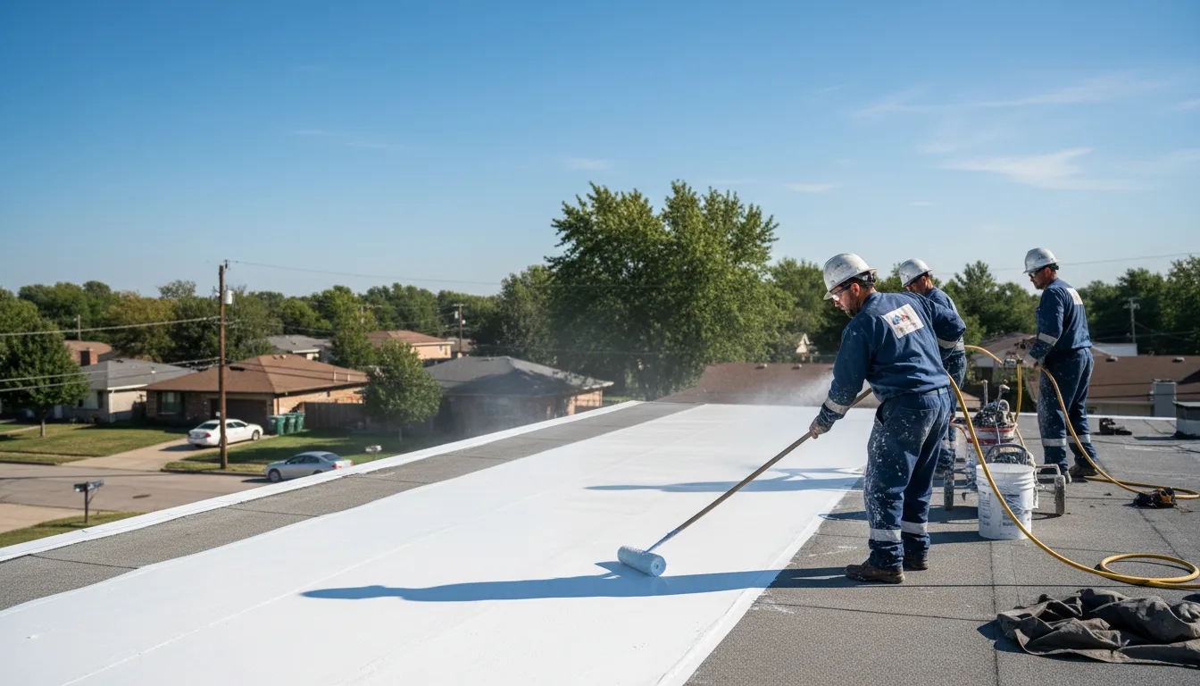 Commercial roof coating in Preston, CT near me